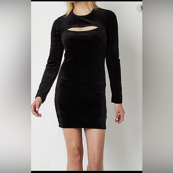 Juicy Couture Dresses & Skirts - Juicy couture black bodycon cutout dress long sleeve Juniors